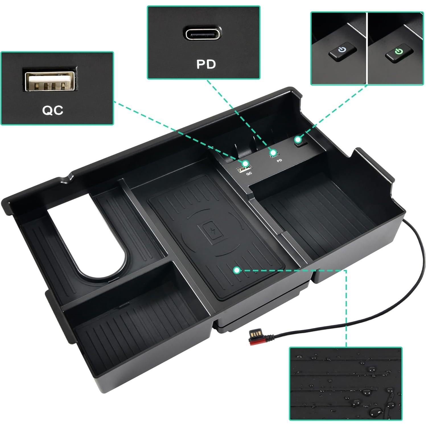 Cargador Inalámbrico KEWISAUTO para Toyota Tundra 2014-2021