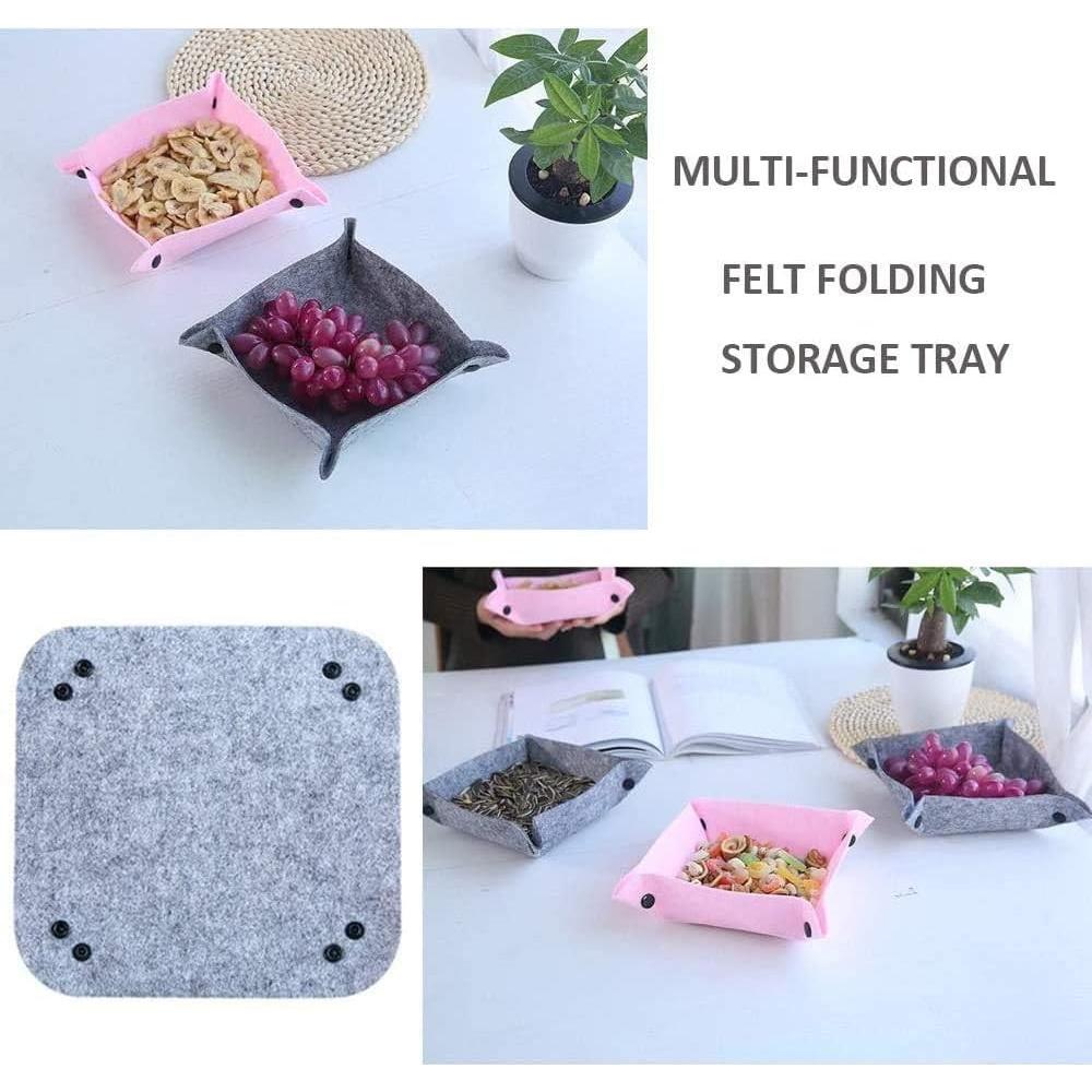 Bandeja de Valet Plegable Fieltro OliviaLiving 6 Piezas