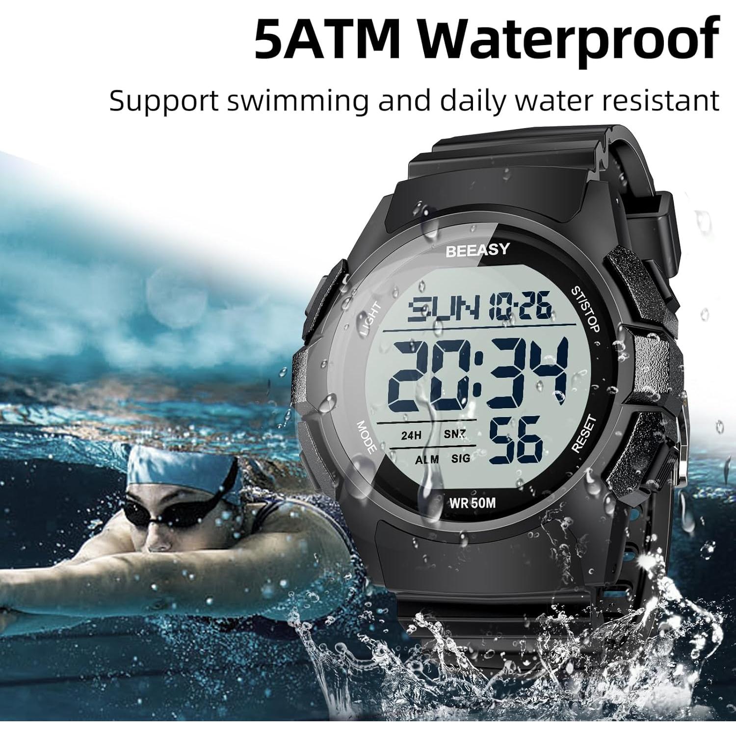 Reloj Deportivo Digital Beeasy AW03 Impermeable 5ATM