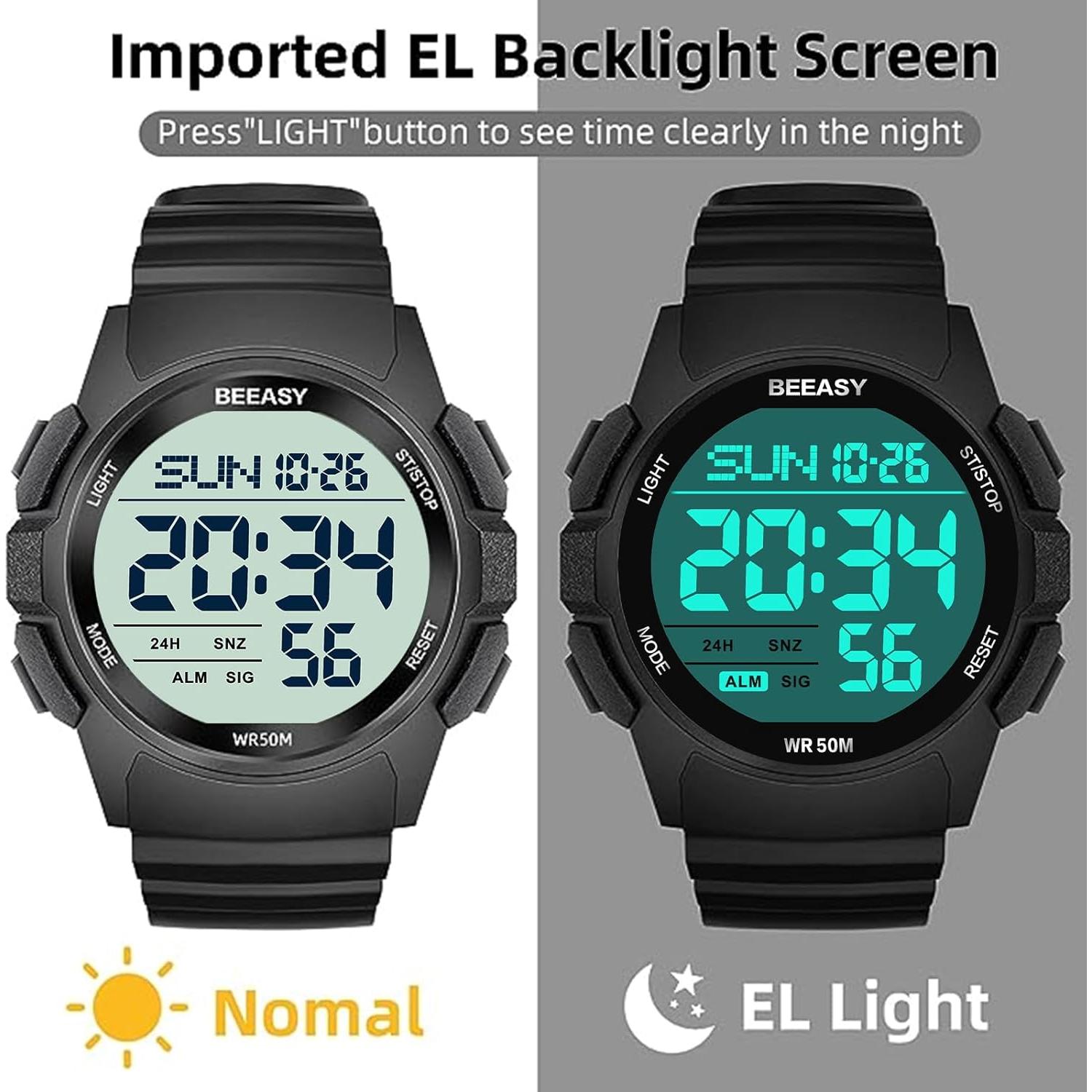 Reloj Deportivo Digital Beeasy AW03 Impermeable 5ATM