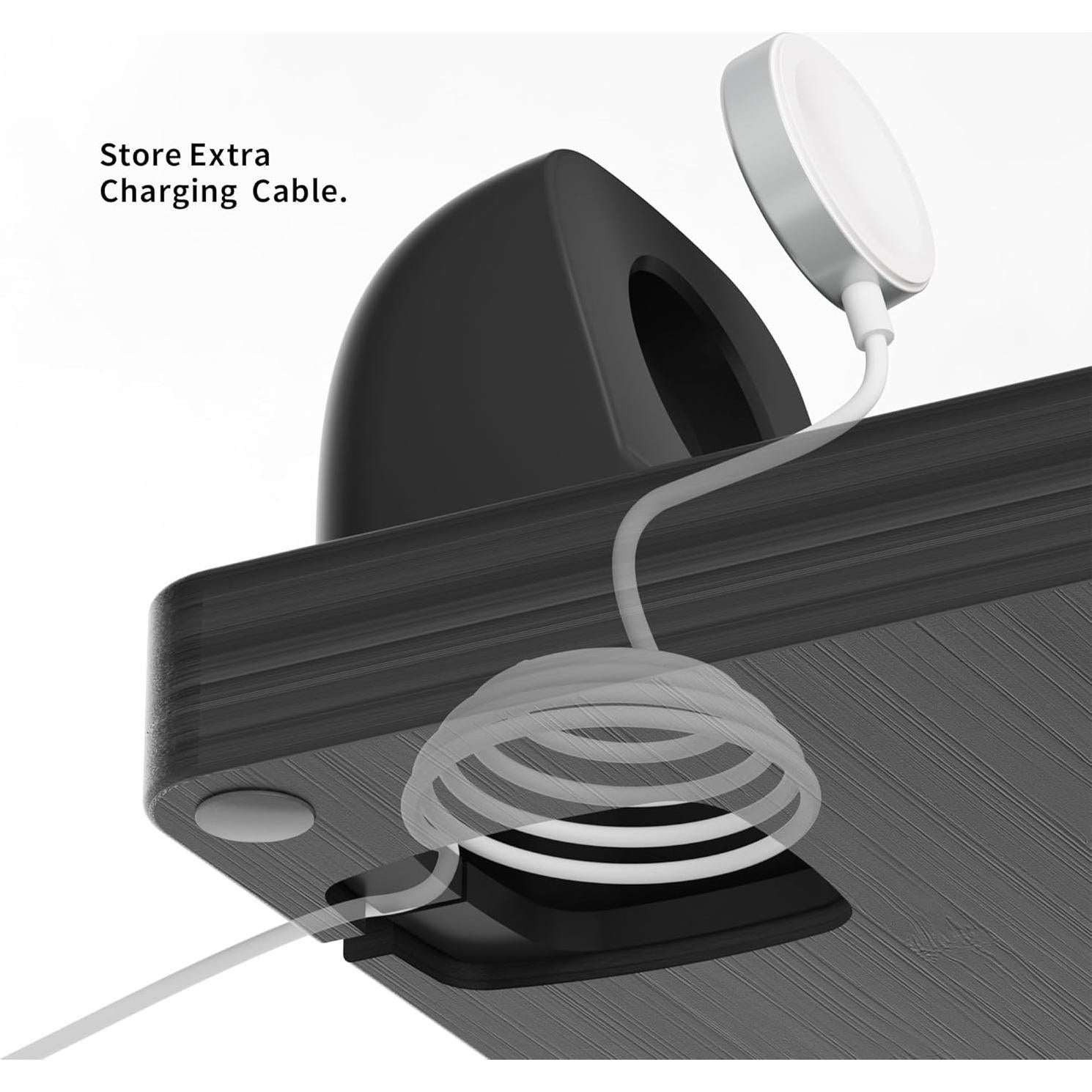 Organizador de bandas para Apple Watch AFOOYO con carga negra