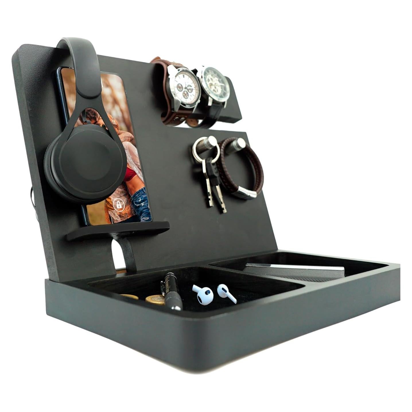 Organizador de Escritorio Namore MDF Negro 25x20x29 cm