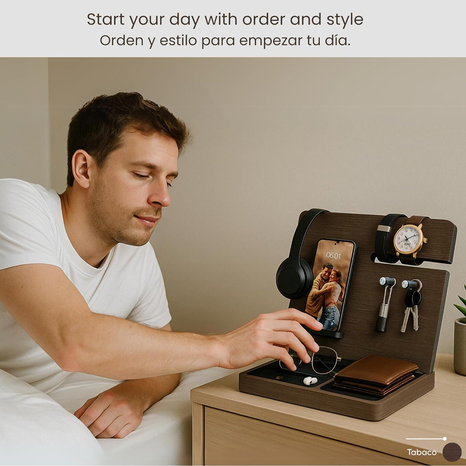 Organizador de Escritorio Namore MDF Negro 25x20x29 cm