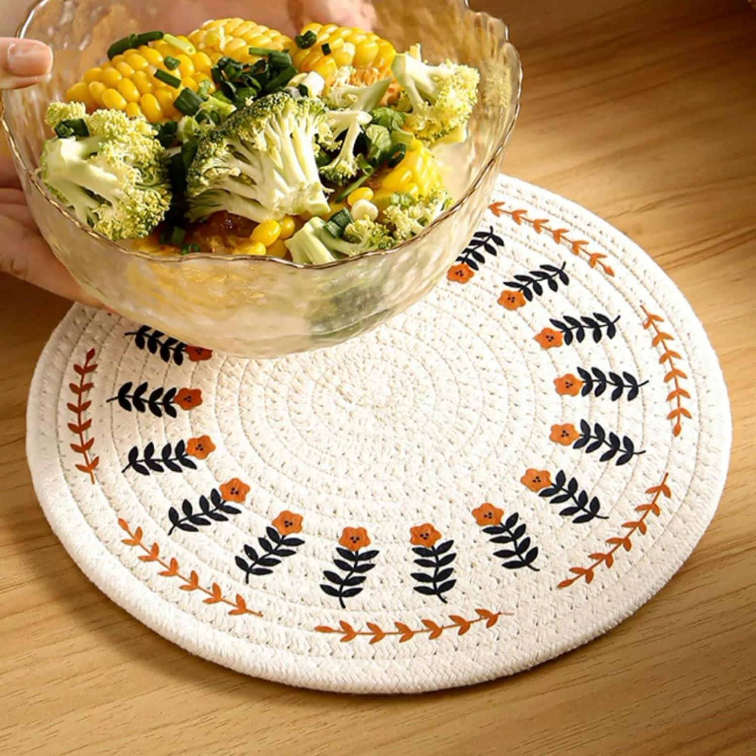 Juego de 4 Manteles Individuales Redondos Koofree 23.88 cm