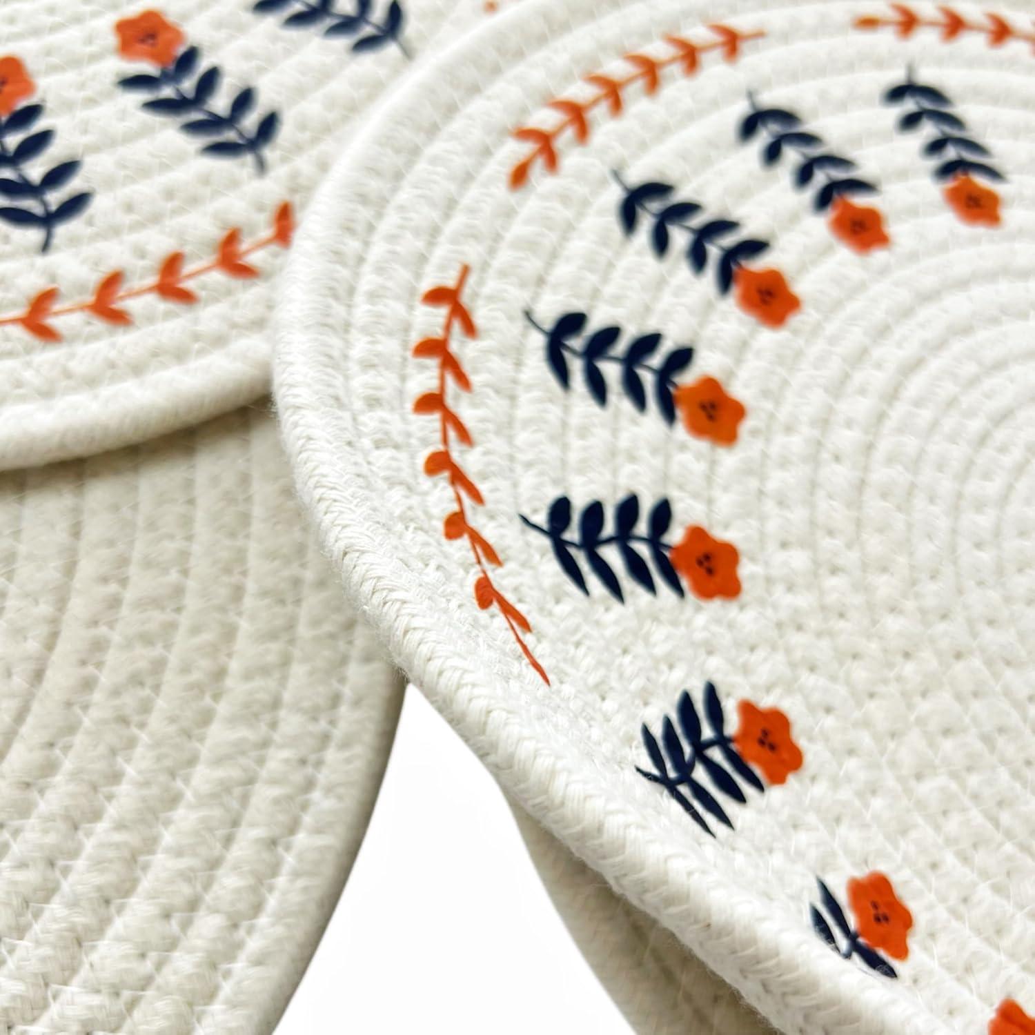 Juego de 4 Manteles Individuales Redondos Koofree 23.88 cm