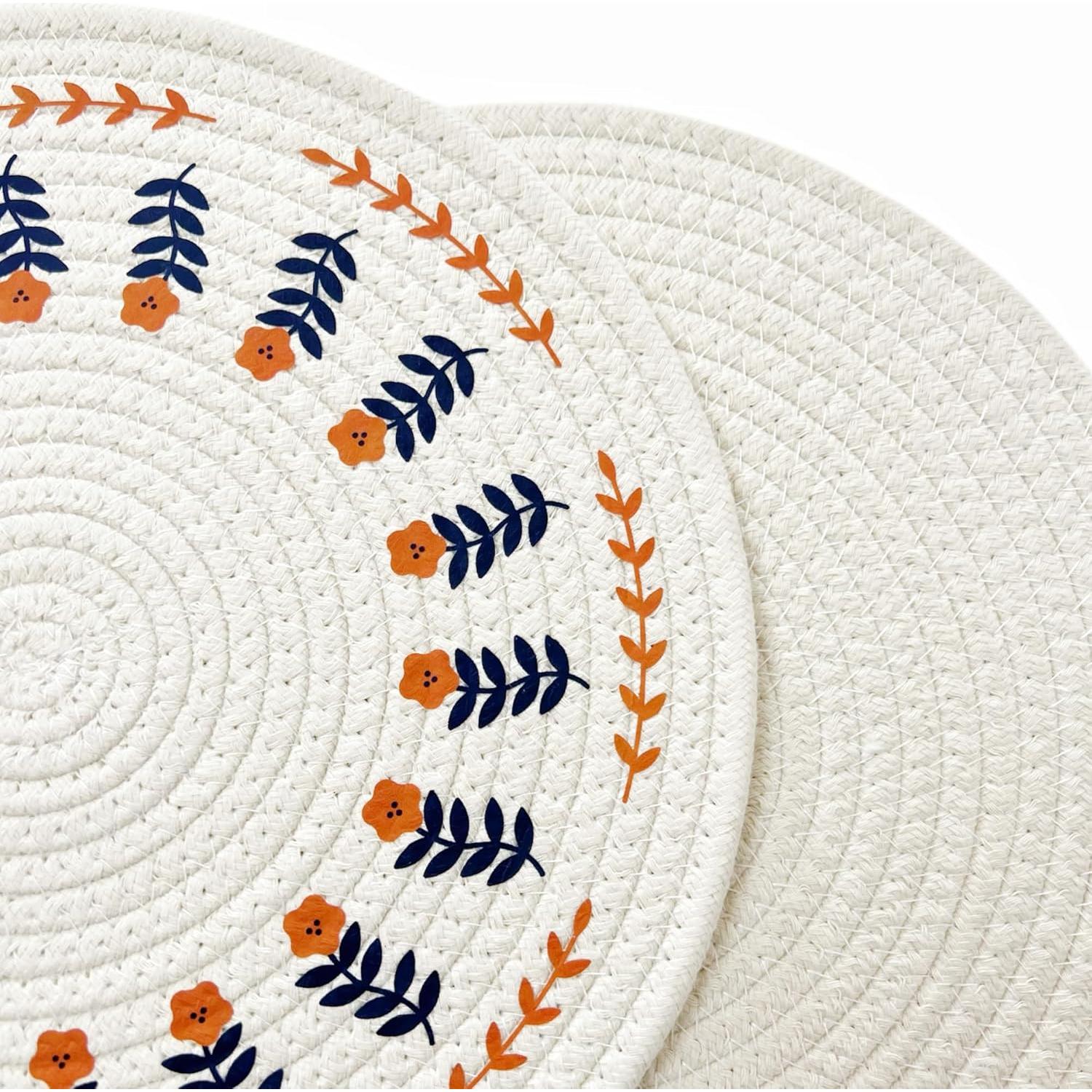 Juego de 4 Manteles Individuales Redondos Koofree 23.88 cm