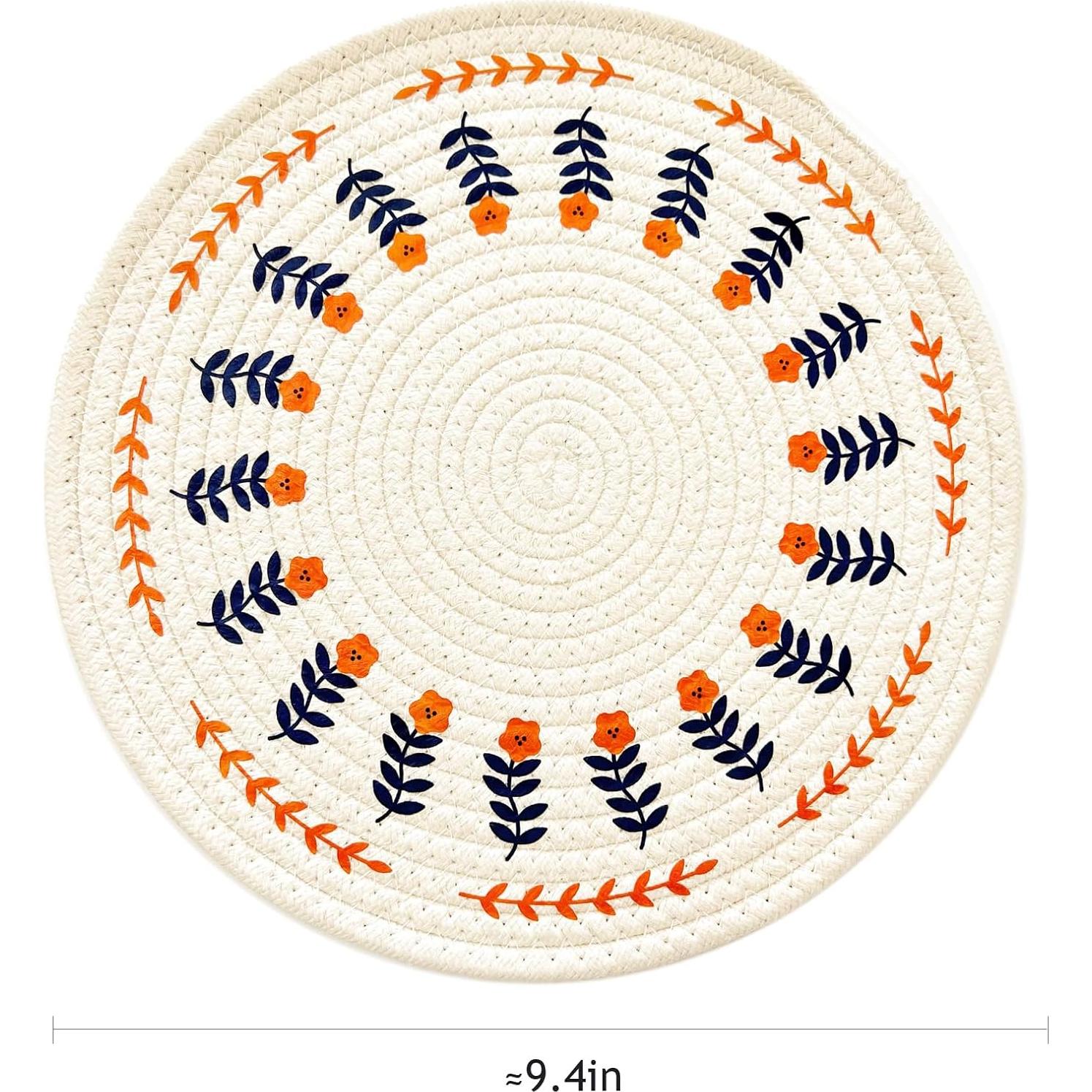 Juego de 4 Manteles Individuales Redondos Koofree 23.88 cm