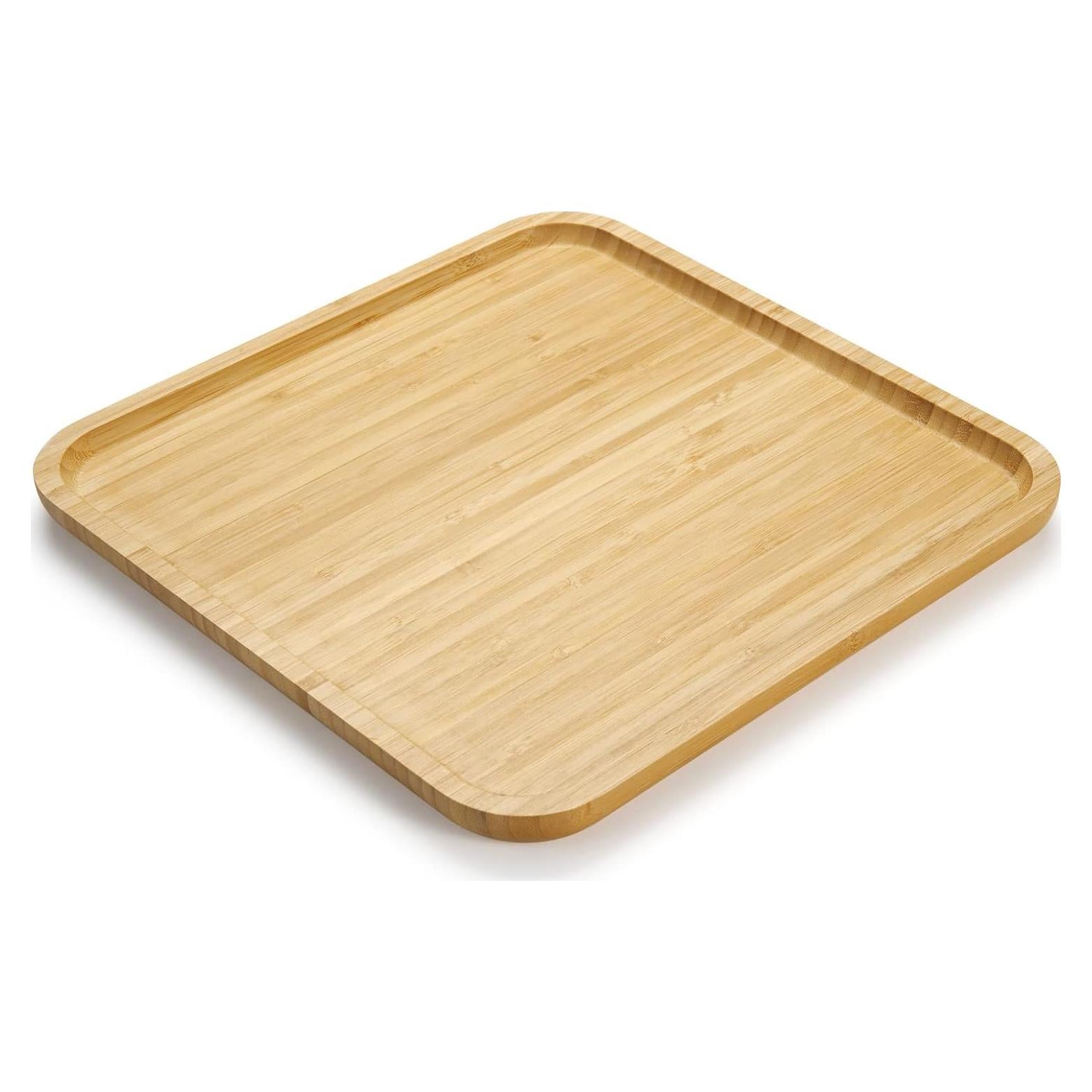 Bandeja de Servicio Cuadrada YANGQIHOME de Bambú 30x30 cm
