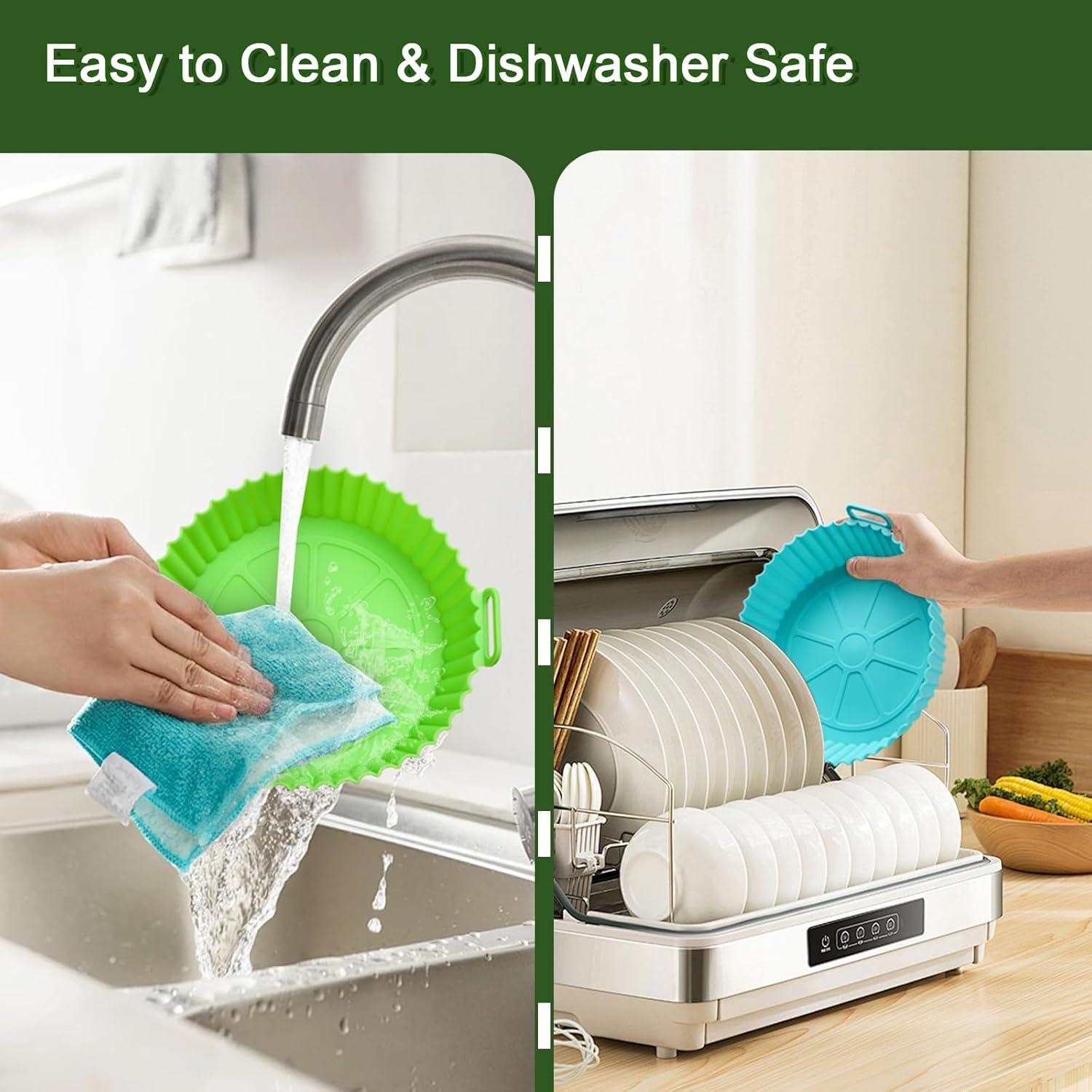 Paquete de 3 forros de silicona Komzon 20,32 cm reutilizables