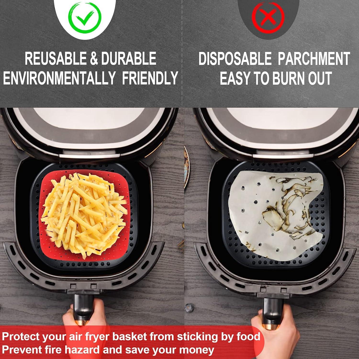 Forros reutilizables para freidora de aire DEMEDO 9" Silicona