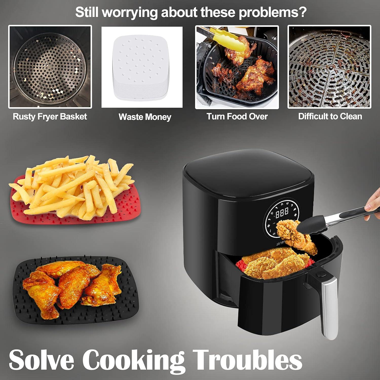 Forros reutilizables para freidora de aire DEMEDO 9" Silicona