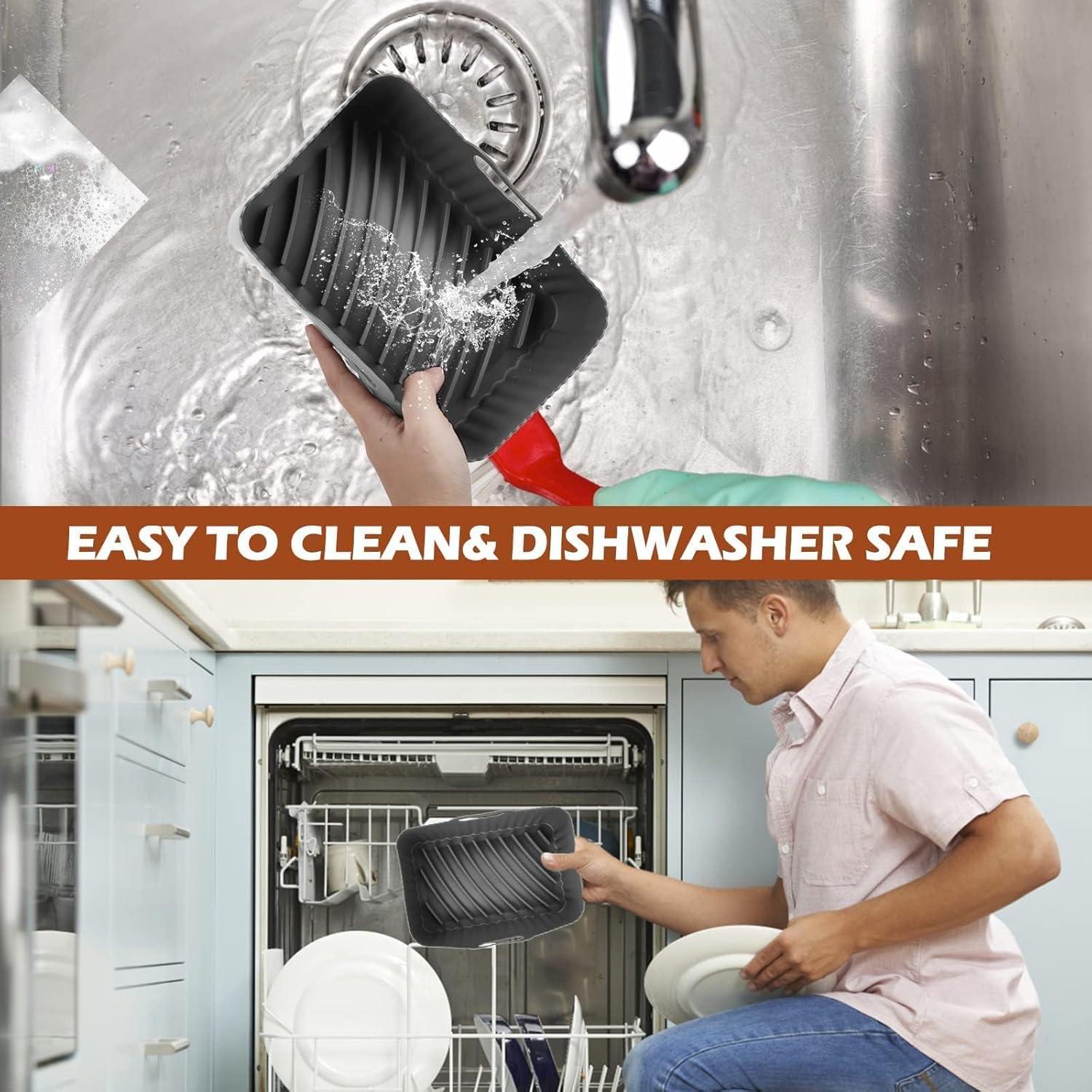 Forros de Silicona Reutilizables CEGOUT para Freidora 8 QT