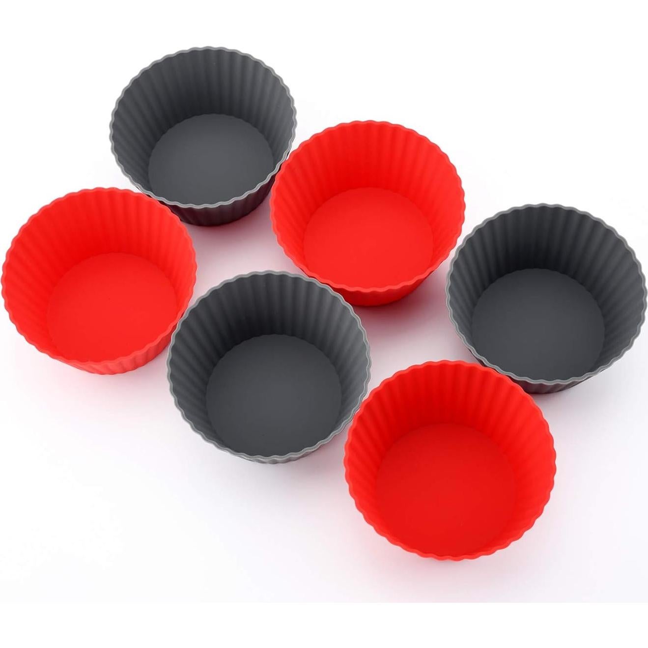 Paquete de 12 Tazas de Silicona Jumbo Mirenlife 9.5 cm