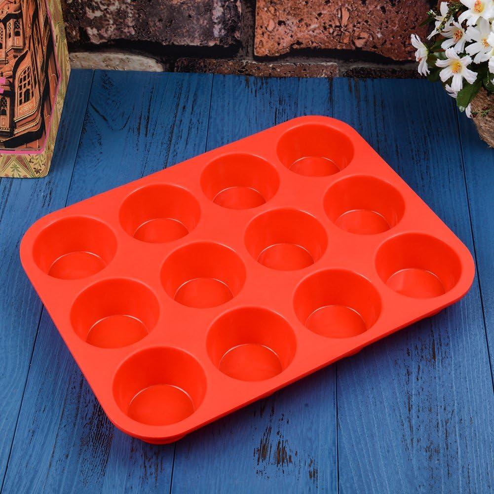 Molde de Silicona para Muffins CAKETIME 12 Tazas Antiadherente