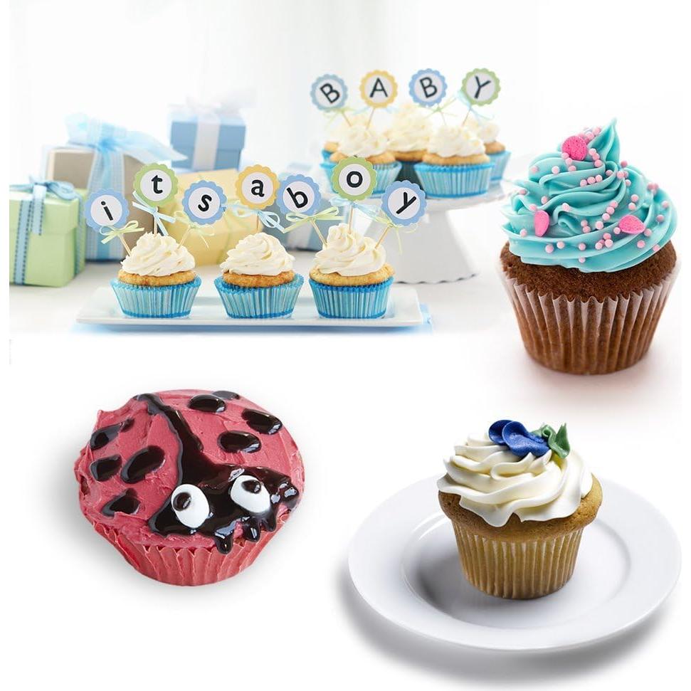 Molde de Silicona para Muffins CAKETIME 12 Tazas Antiadherente