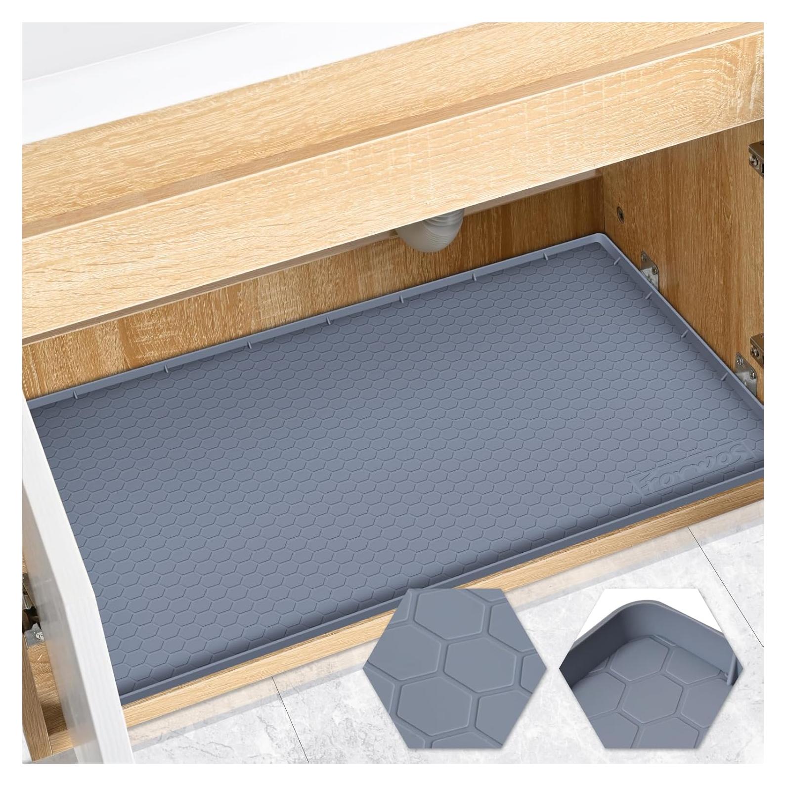 Alfombrilla Impermeable FORWOS 86,36x55,88 cm Gris