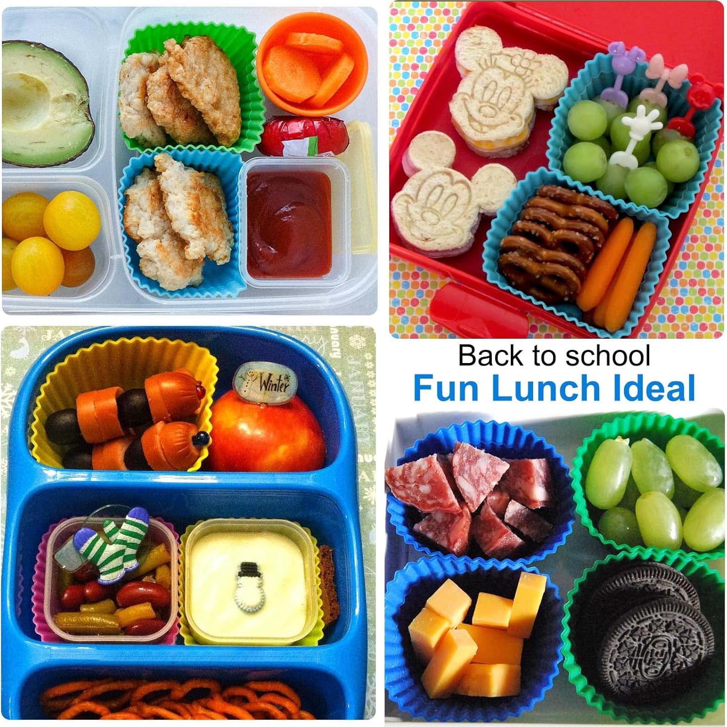 Divisores de Almuerzo de Silicona XANGNIER 40 Pcs Multicolor