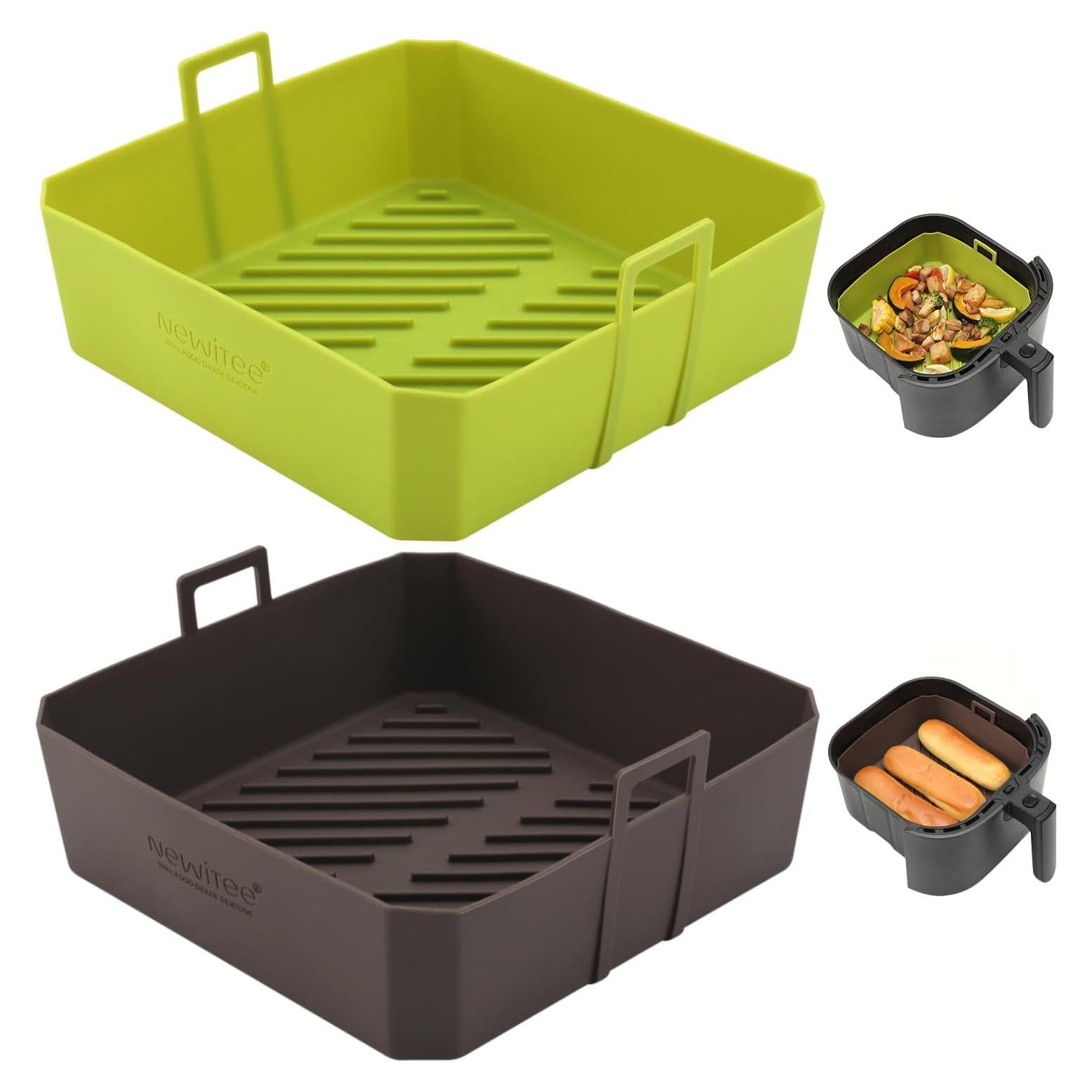 Forros de Silicona Reutilizables 5 QT NEWITEE para Freidora de Aire