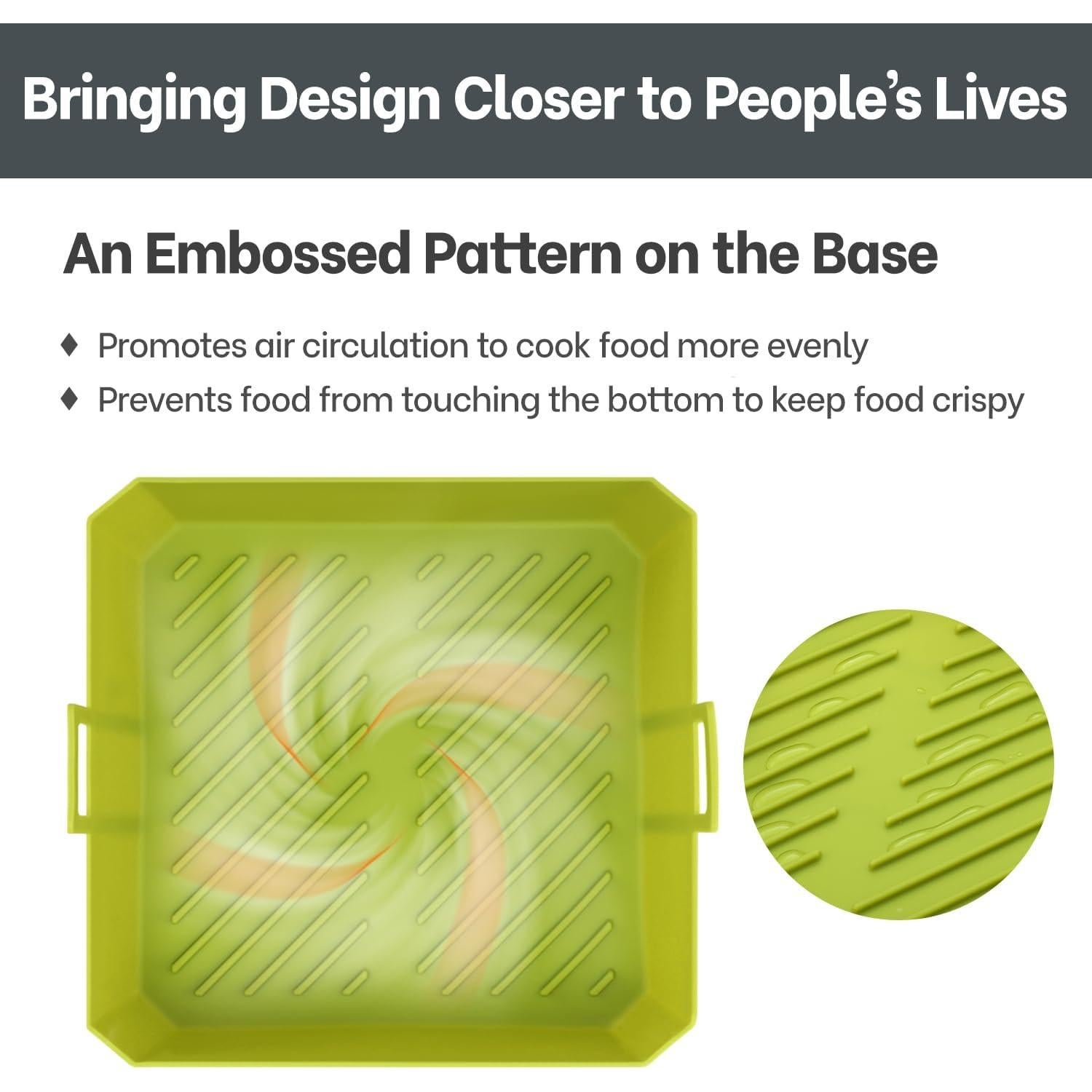 Forros de Silicona Reutilizables 5 QT NEWITEE para Freidora de Aire