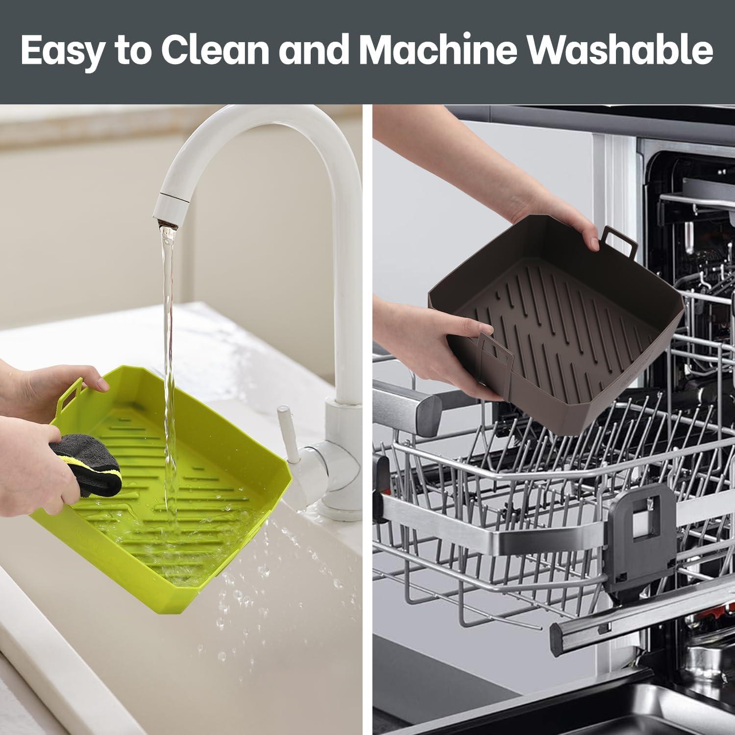 Forros de Silicona Reutilizables 5 QT NEWITEE para Freidora de Aire