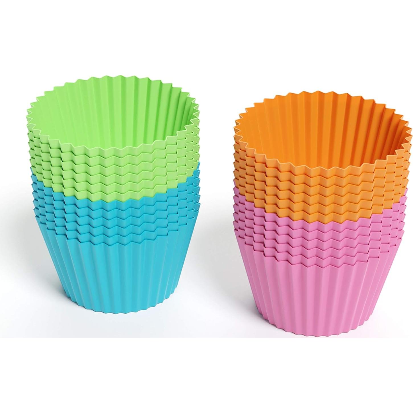 Soportes de Mini Cupcakes Bakerpan 24 Piezas Silicona