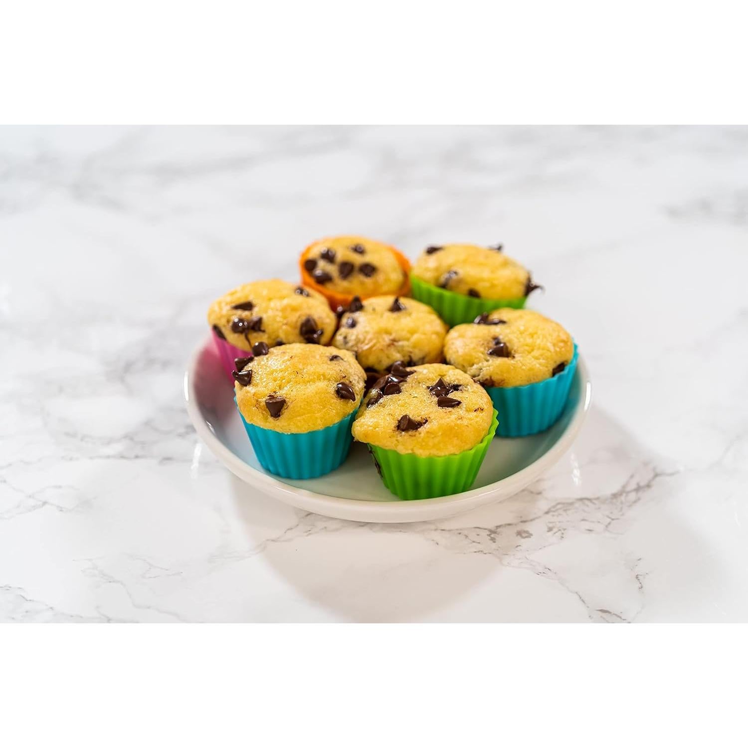 Soportes de Mini Cupcakes Bakerpan 24 Piezas Silicona