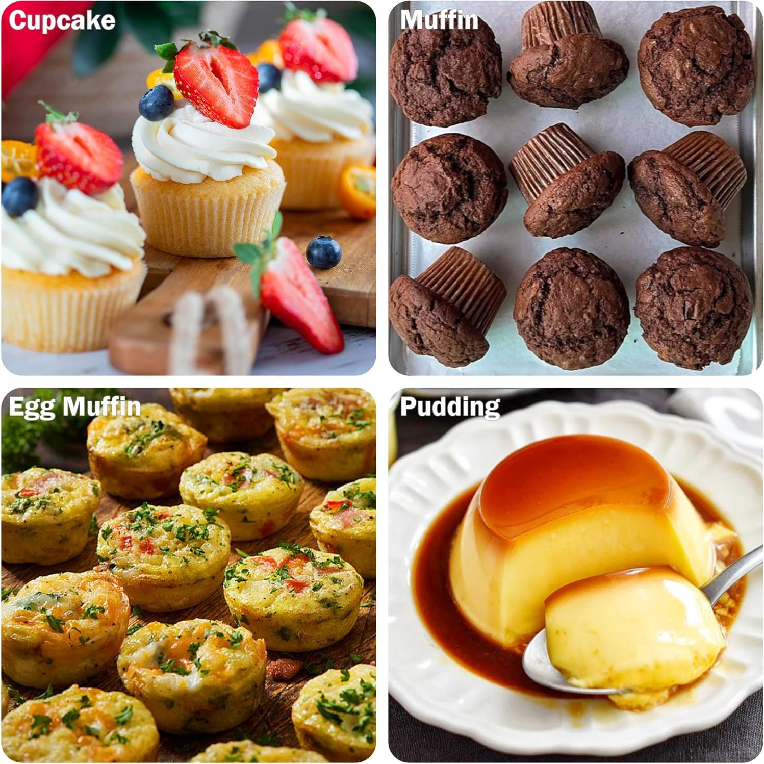 24 Forros de Silicona Reutilizables LGQUK para Muffin