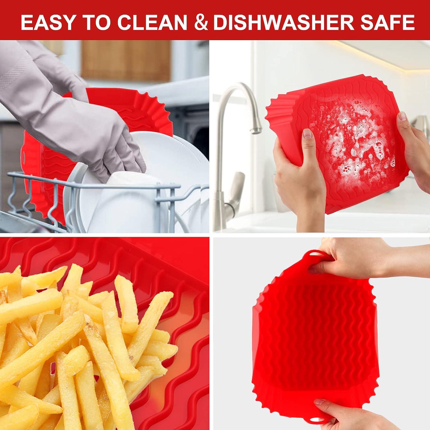 Juego de 2 forros de silicona Apluskis 20 cm para freidora