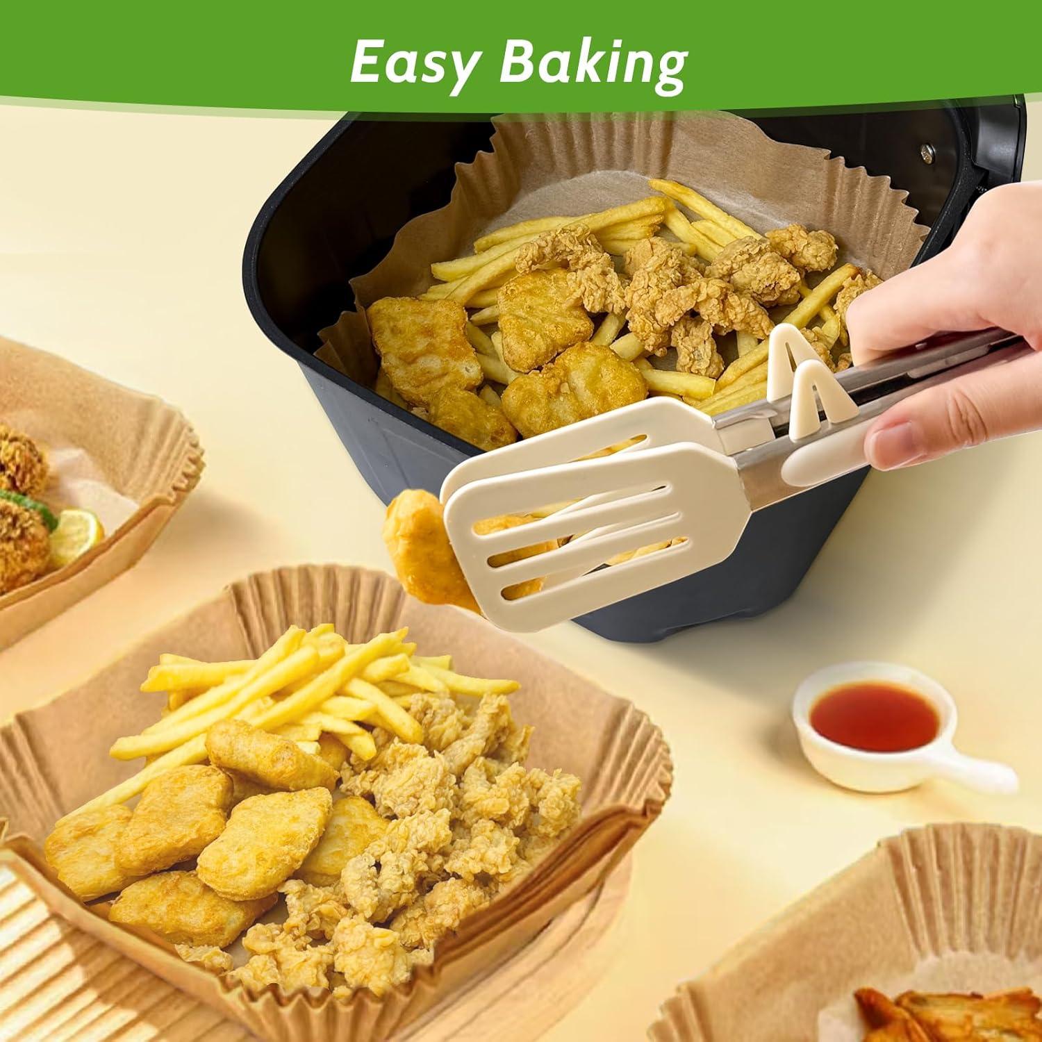 360 Pcs Papel Pergamino 20 cm Tripho para Freidora de Aire