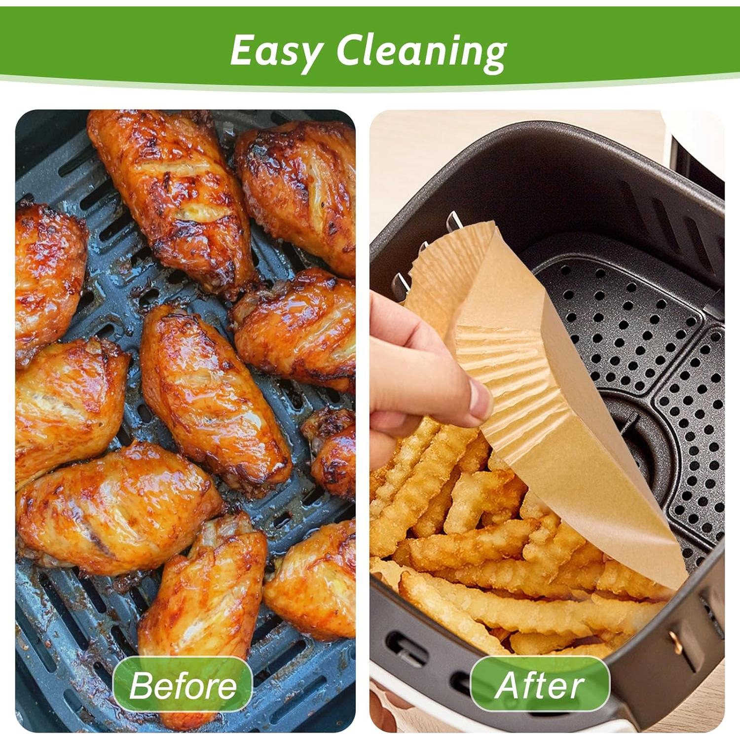 360 Pcs Papel Pergamino 20 cm Tripho para Freidora de Aire