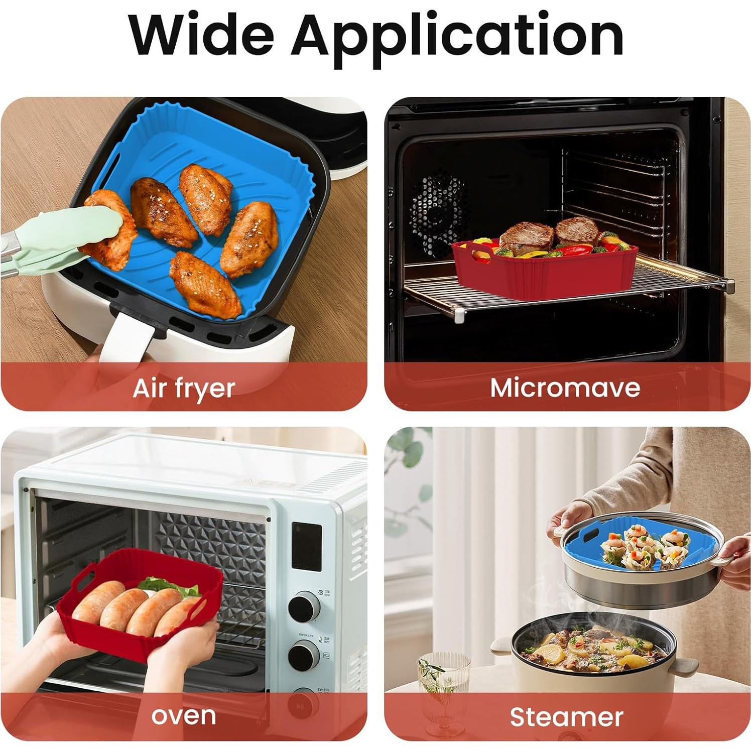 Forros de Silicona Reutilizables Redfly para Freidora 4-5.5 QT