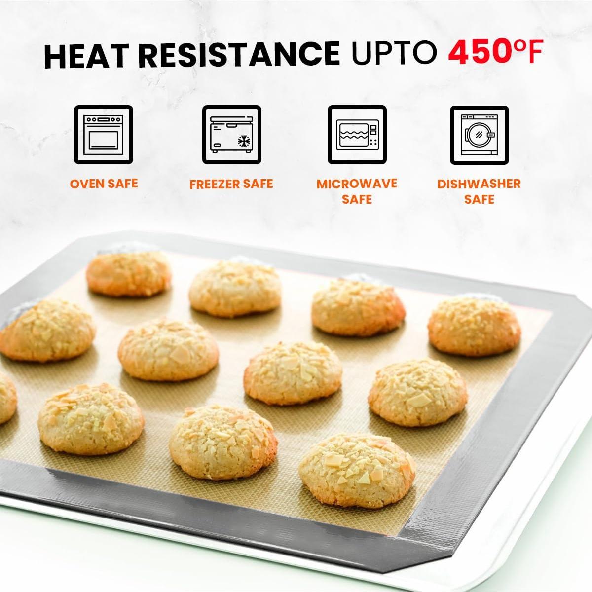 Alfombrillas de Hornear de Silicona ThreadNanny - 2 Piezas 42x29.5cm