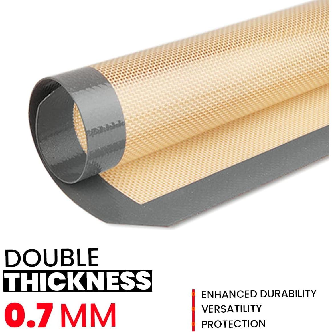 Alfombrillas de Hornear de Silicona ThreadNanny - 2 Piezas 42x29.5cm