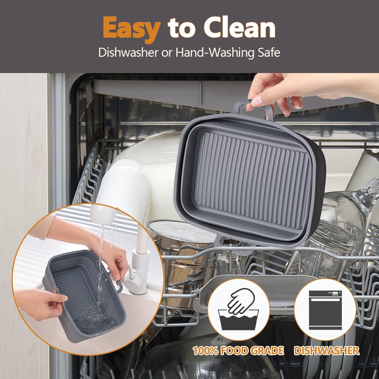 Forros de Silicona Colapsables Vangerute 8QT para Freidora