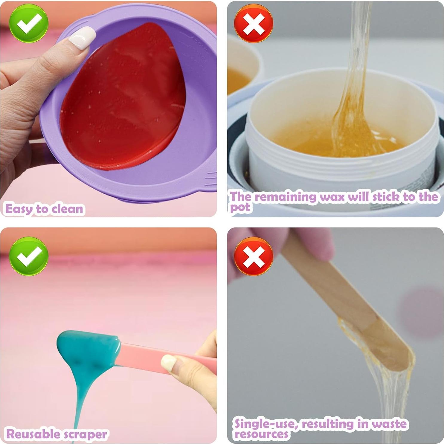 Juego de 2 Forros de Silicona para Calentador de Cera HINGTAI