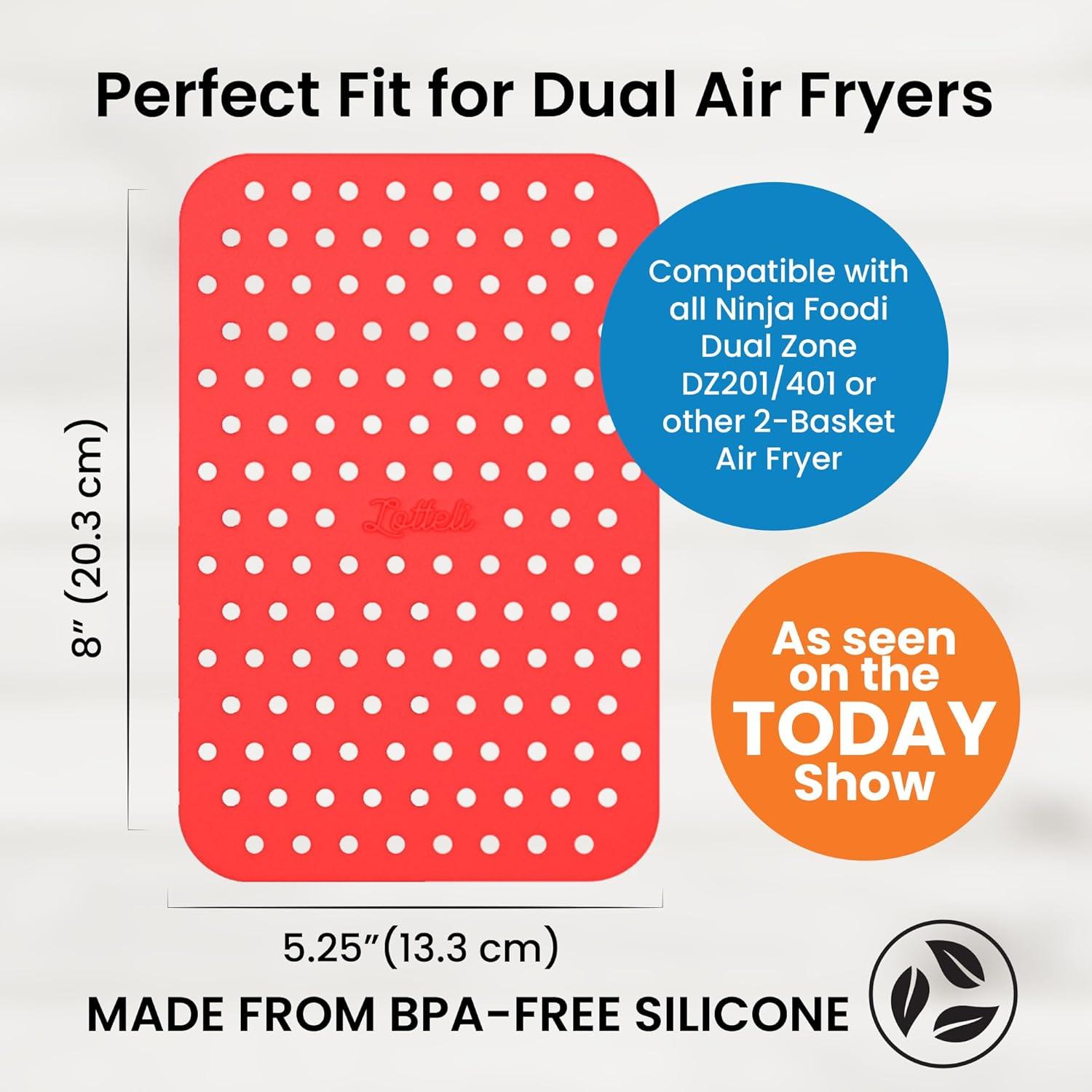 Forros Reutilizables Lotteli Kitchen para Freidora de Aire 4 Pzas