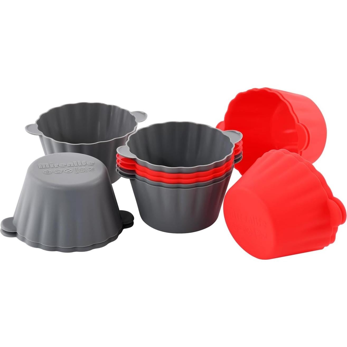 Paquete de 12 Tazas de Silicona Reutilizables Mirenlife 9 cm