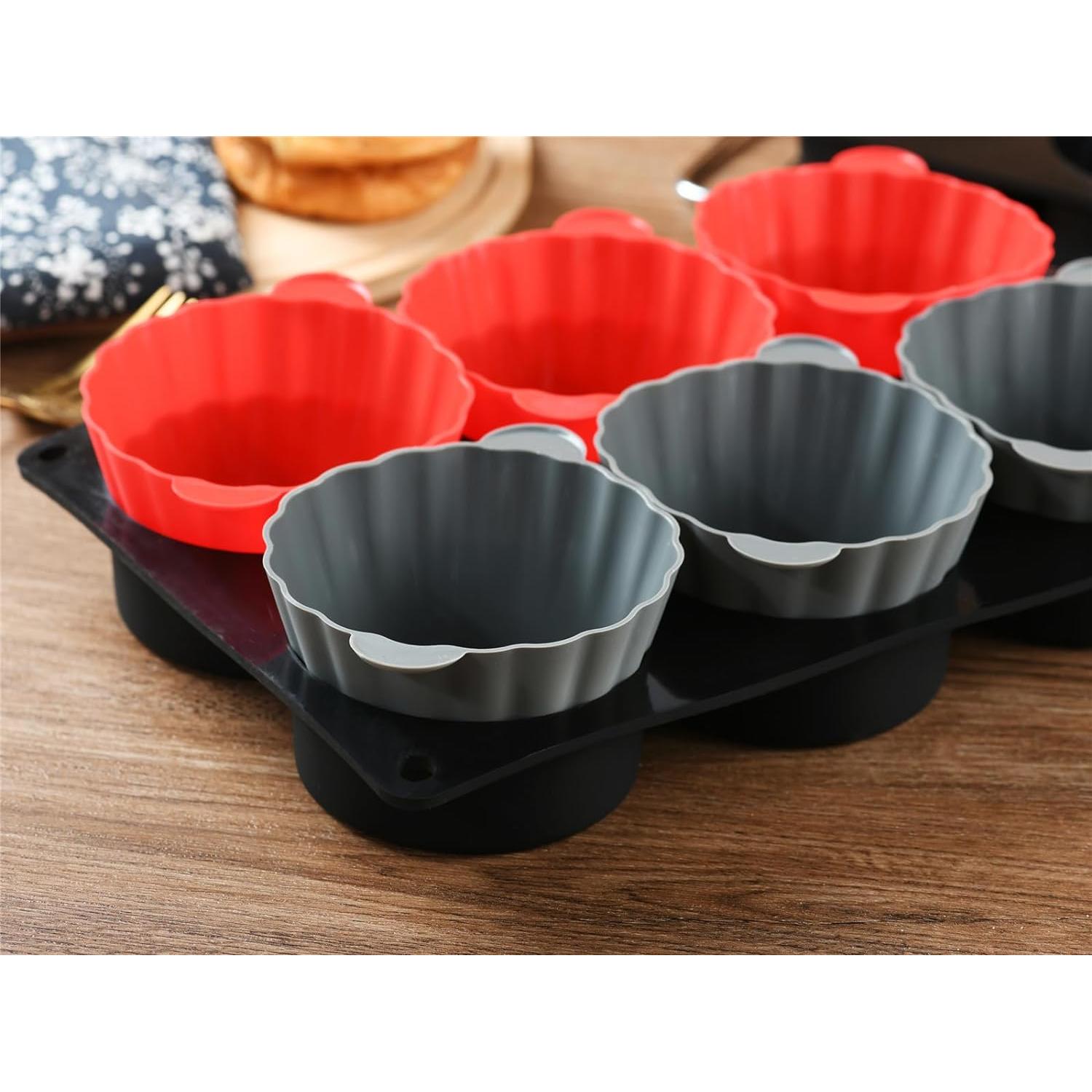 Paquete de 12 Tazas de Silicona Reutilizables Mirenlife 9 cm