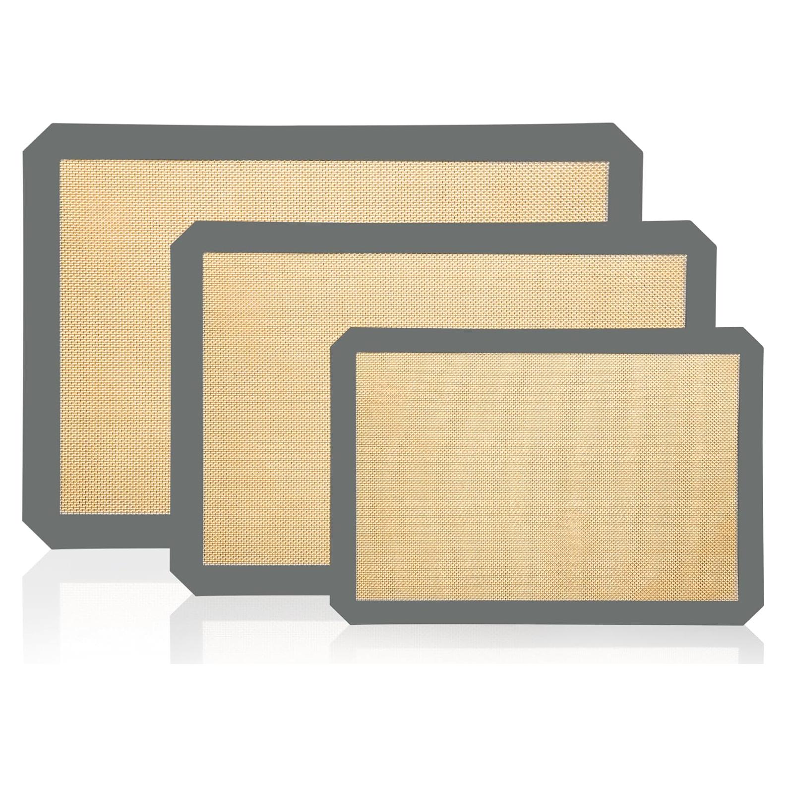 Paquete de 3 Tapetes de Hornear Silicona XSSDPDC Gris
