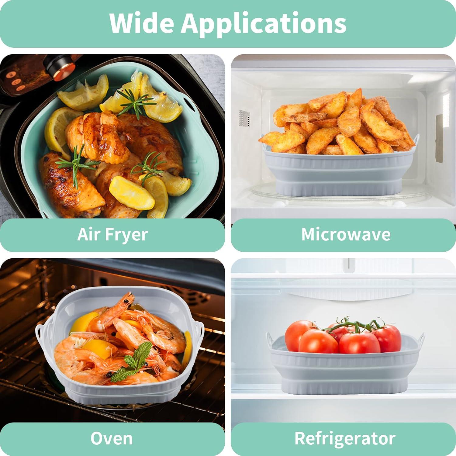 Paquete de 2 forros de silicona RllyGrt 20x20 cm gris+verde