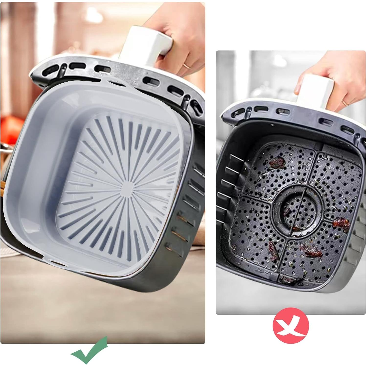 Paquete de 2 forros de silicona RllyGrt 20x20 cm gris+verde