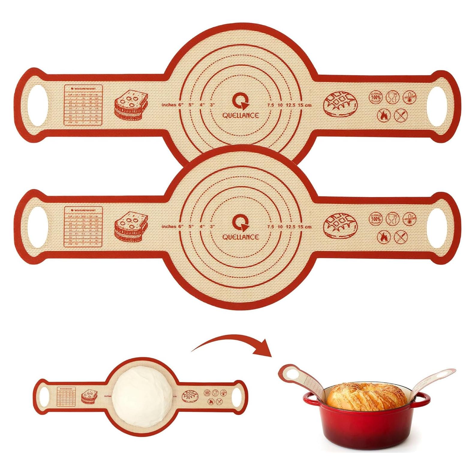 Alfombrilla de Silicona para Hornear Pan QUELLANCE 2 Pcs