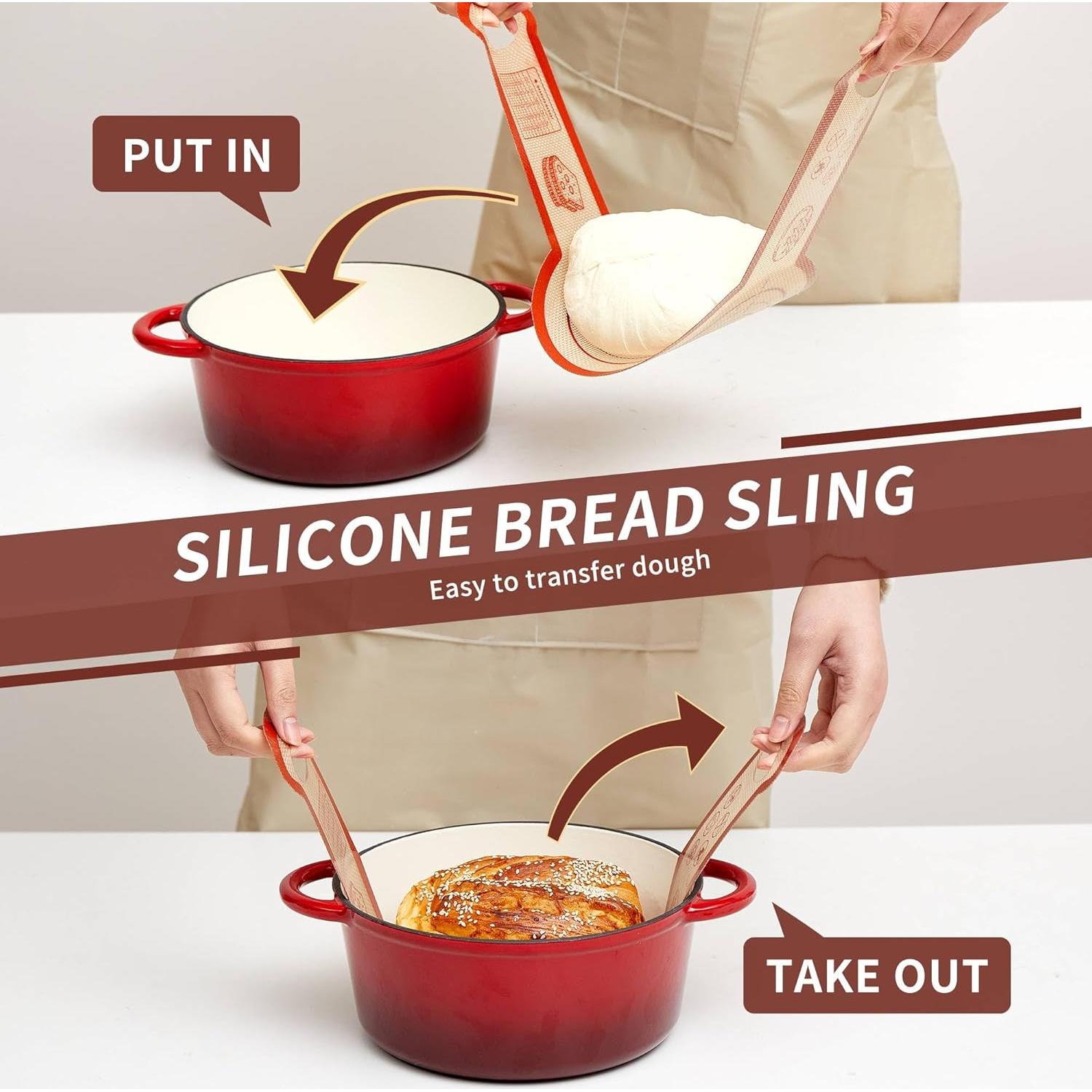 Alfombrilla de Silicona para Hornear Pan QUELLANCE 2 Pcs