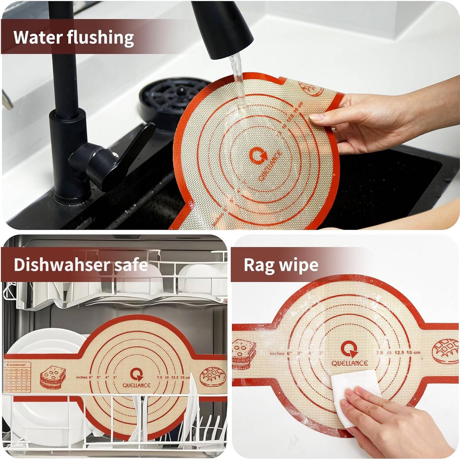 Alfombrilla de Silicona para Hornear Pan QUELLANCE 2 Pcs