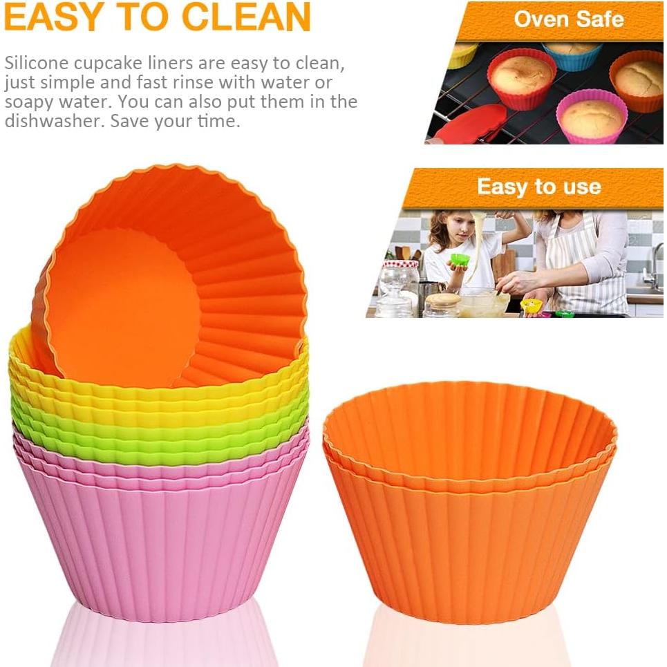 Moldes de Silicona Jumbo Pharamat 12 Piezas 9 cm Reutilizables