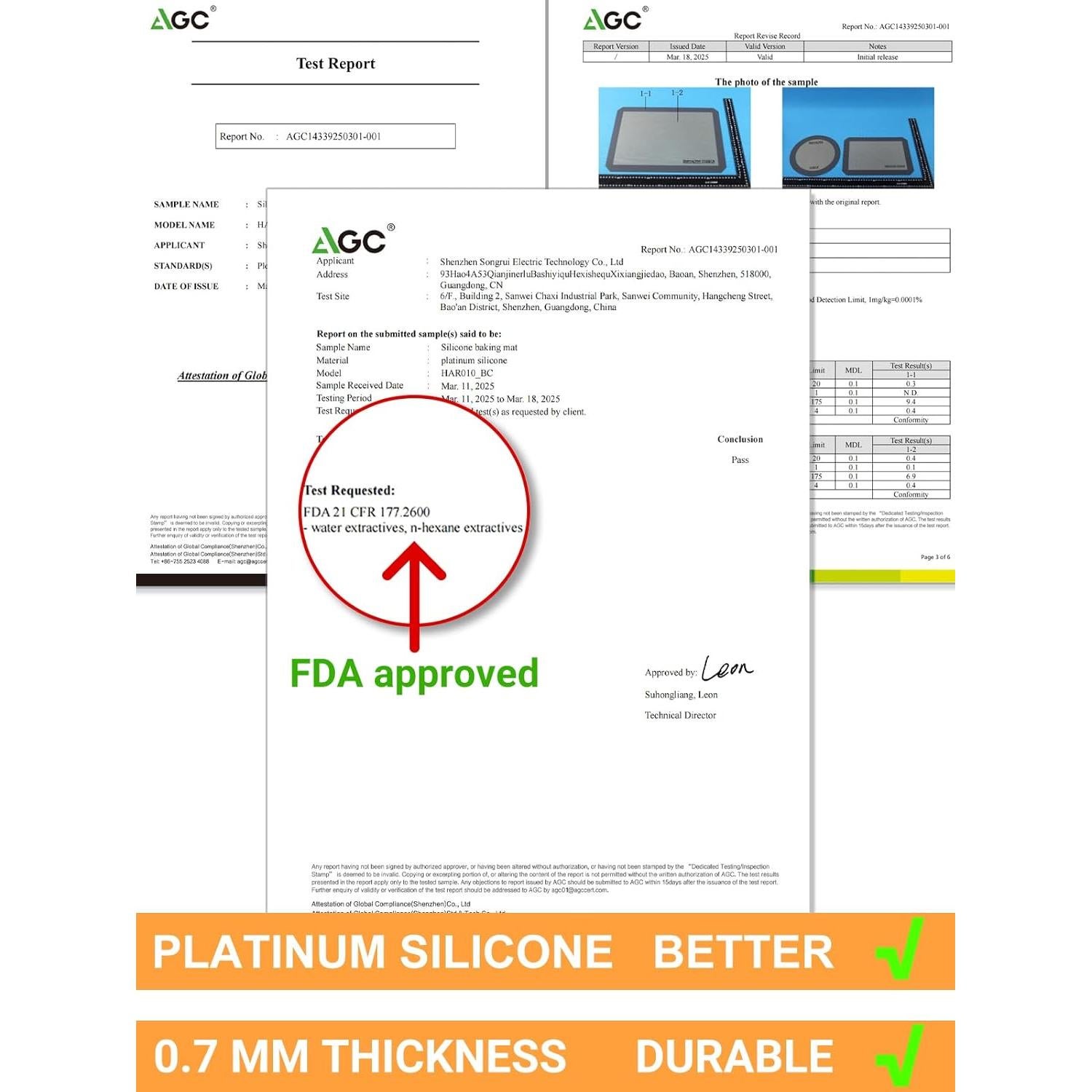 Alfombrillas de Hornear de Silicona Sopito 5PCS Antiadherente