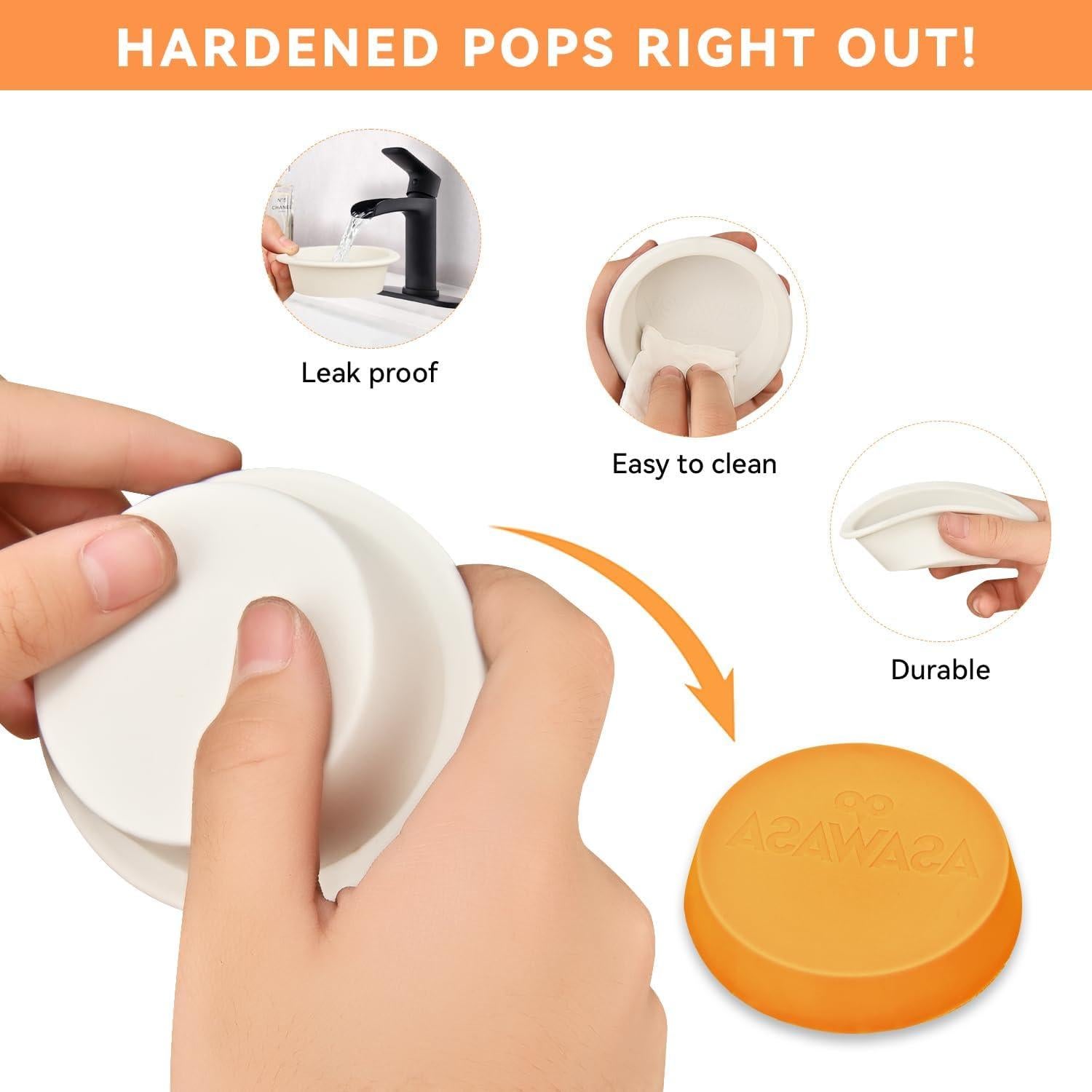 Forros de Silicona ASAWASA para Calentador de Cera 6,30 cm