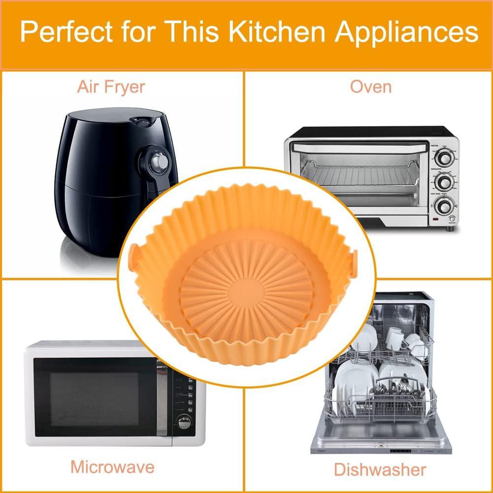 Forros de Silicona Reutilizables para Freidora de Aire 2 QT - Hwojjha
