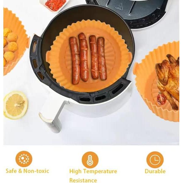 Forros de Silicona Reutilizables para Freidora de Aire 2 QT - Hwojjha