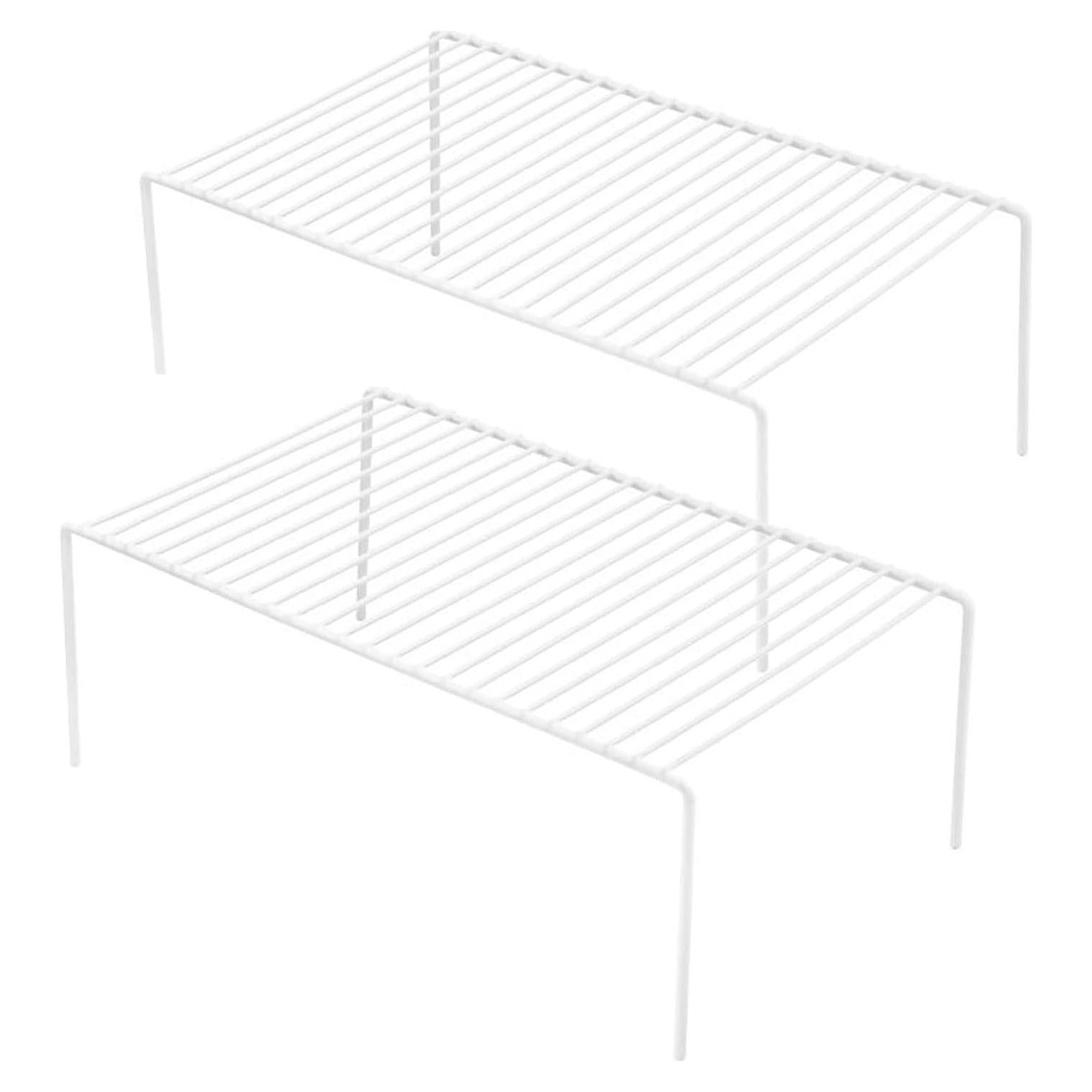 Juego de 2 estantes de cocina GEDLIRE, metal blanco, 33x24 cm